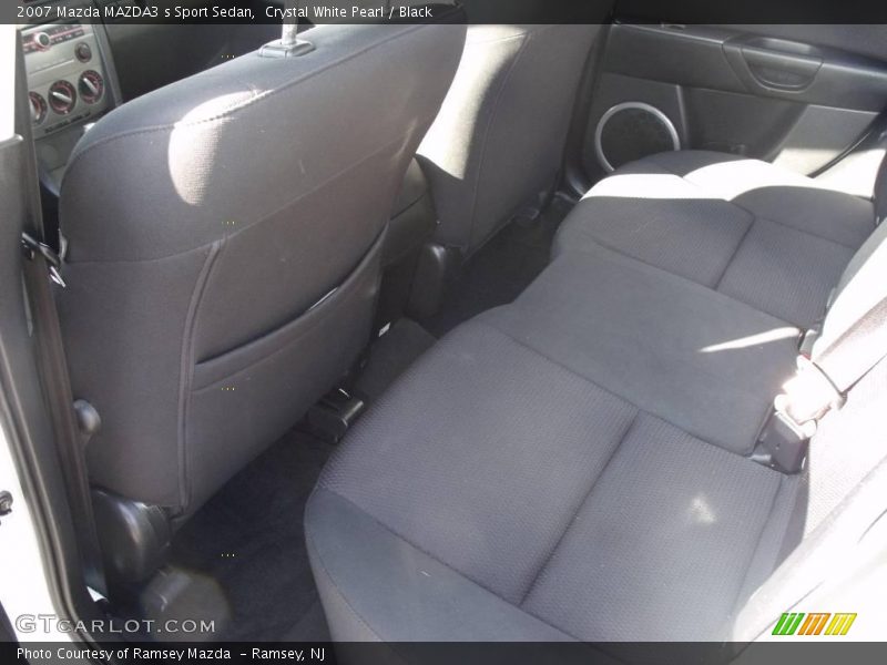 Crystal White Pearl / Black 2007 Mazda MAZDA3 s Sport Sedan