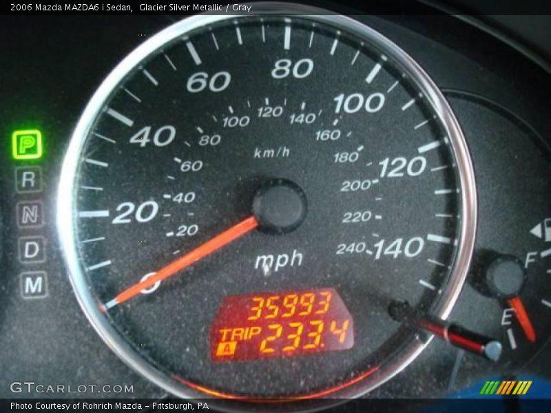 Glacier Silver Metallic / Gray 2006 Mazda MAZDA6 i Sedan