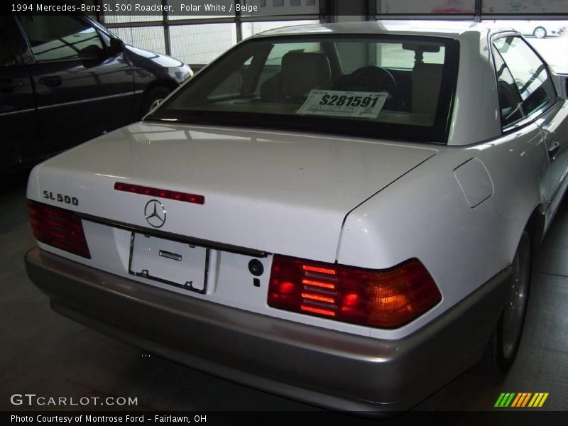 Polar White / Beige 1994 Mercedes-Benz SL 500 Roadster