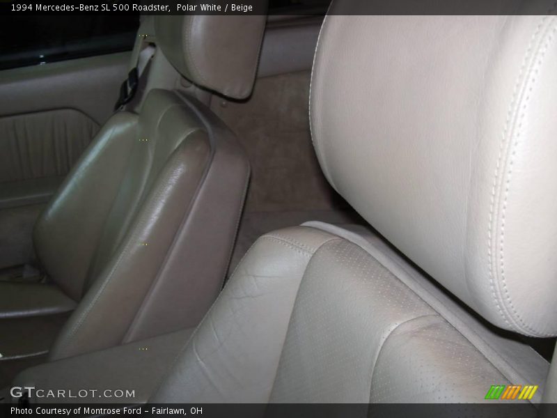 Polar White / Beige 1994 Mercedes-Benz SL 500 Roadster