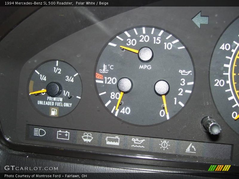 Polar White / Beige 1994 Mercedes-Benz SL 500 Roadster