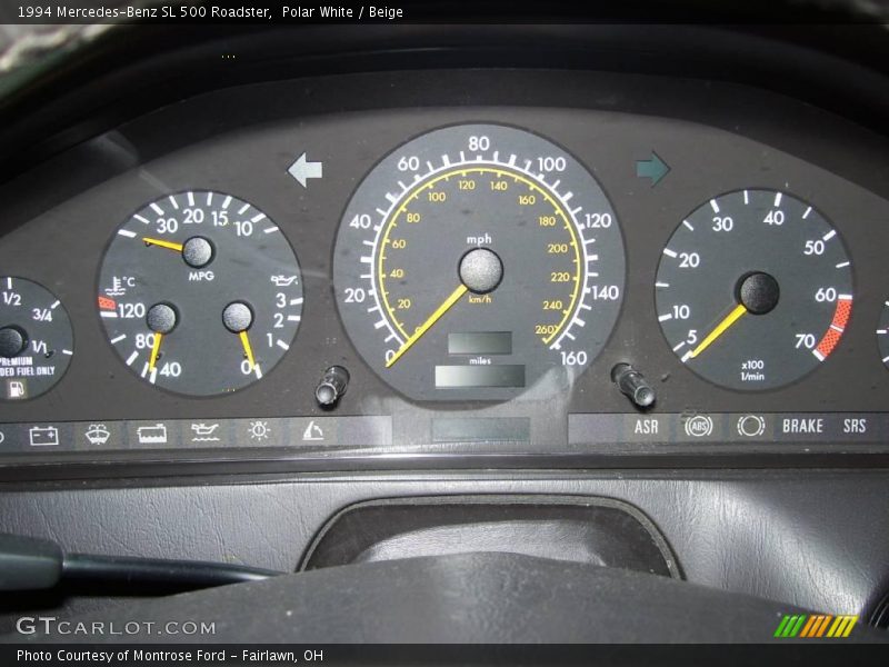 Polar White / Beige 1994 Mercedes-Benz SL 500 Roadster