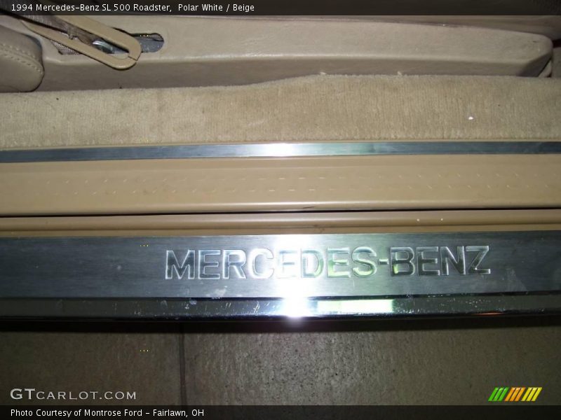 Polar White / Beige 1994 Mercedes-Benz SL 500 Roadster