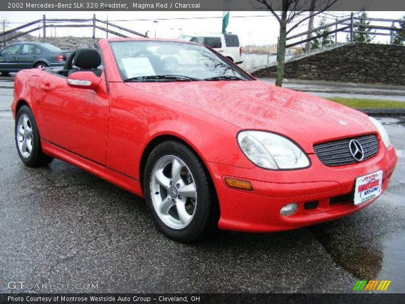 Magma Red / Charcoal 2002 Mercedes-Benz SLK 320 Roadster