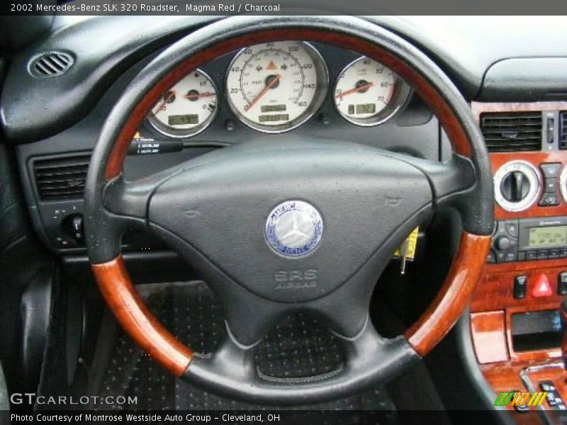 Magma Red / Charcoal 2002 Mercedes-Benz SLK 320 Roadster