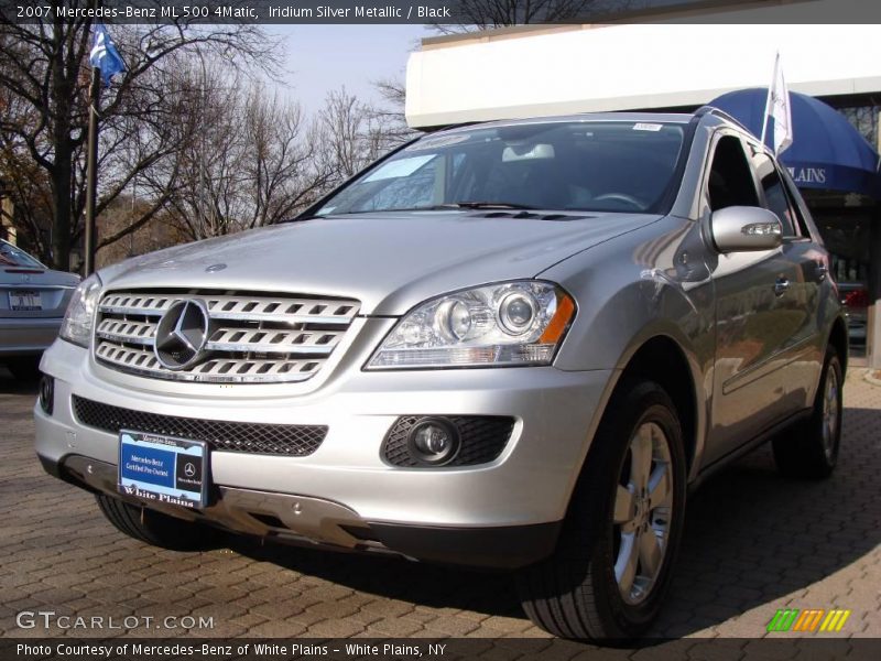 Iridium Silver Metallic / Black 2007 Mercedes-Benz ML 500 4Matic