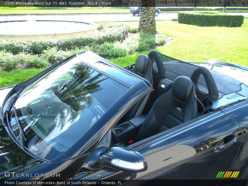 Black / Black 2005 Mercedes-Benz SLK 55 AMG Roadster