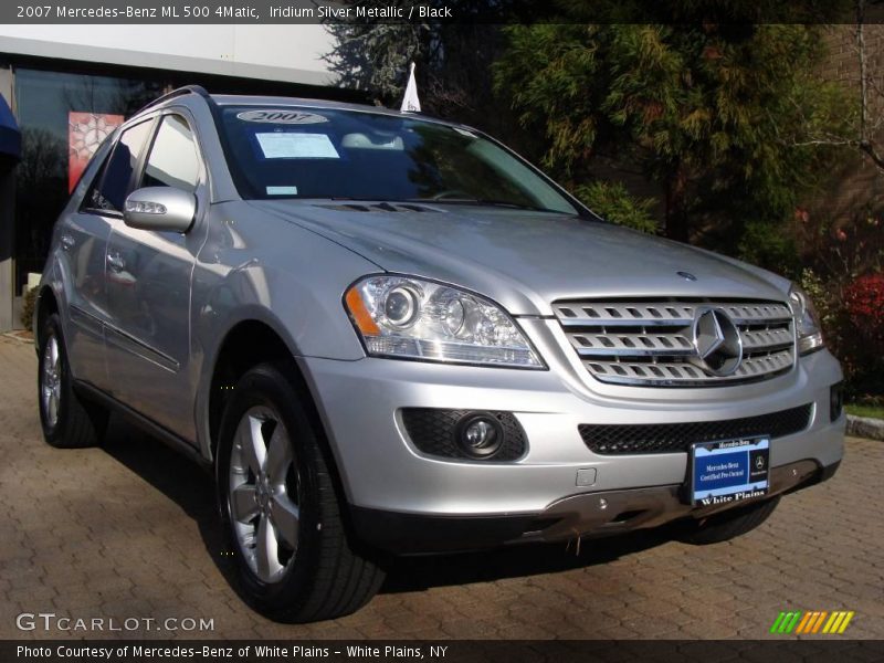 Iridium Silver Metallic / Black 2007 Mercedes-Benz ML 500 4Matic