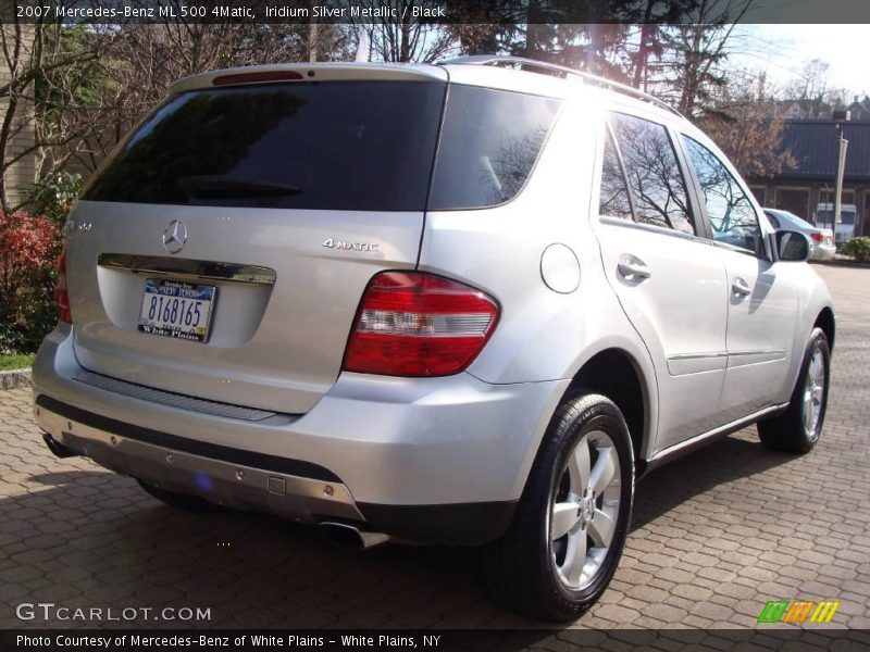 Iridium Silver Metallic / Black 2007 Mercedes-Benz ML 500 4Matic