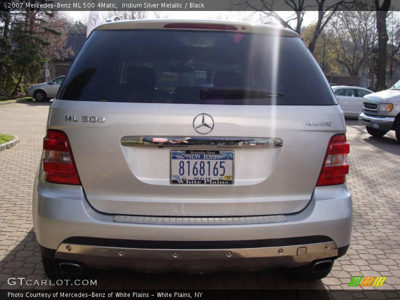 Iridium Silver Metallic / Black 2007 Mercedes-Benz ML 500 4Matic