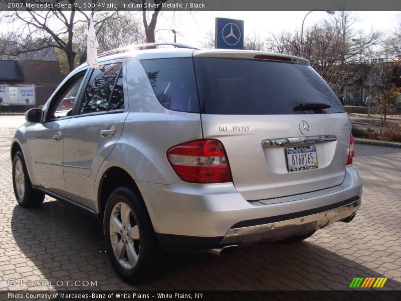 Iridium Silver Metallic / Black 2007 Mercedes-Benz ML 500 4Matic