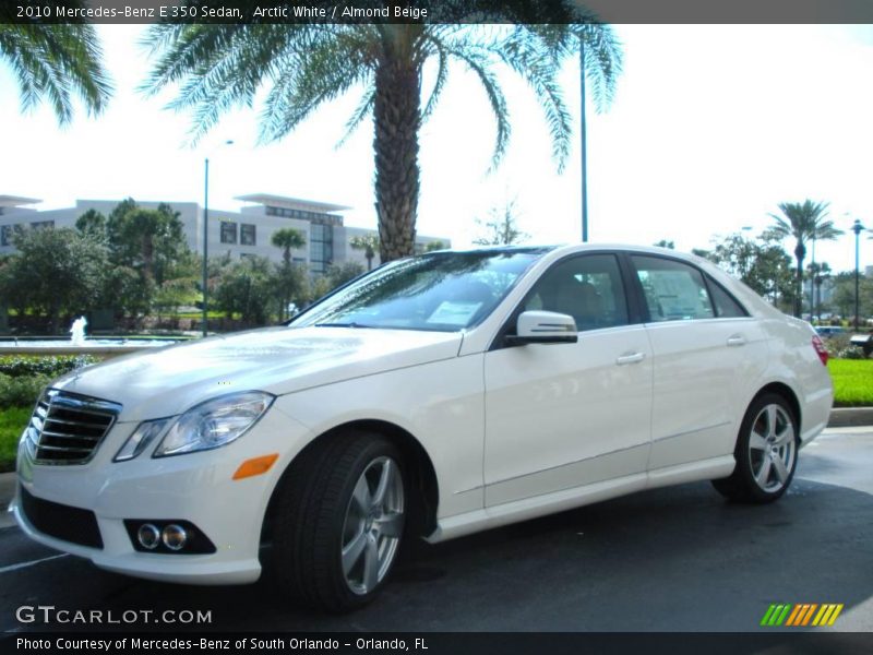Arctic White / Almond Beige 2010 Mercedes-Benz E 350 Sedan