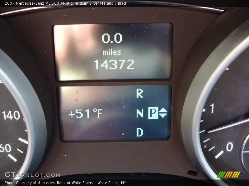 Iridium Silver Metallic / Black 2007 Mercedes-Benz ML 500 4Matic