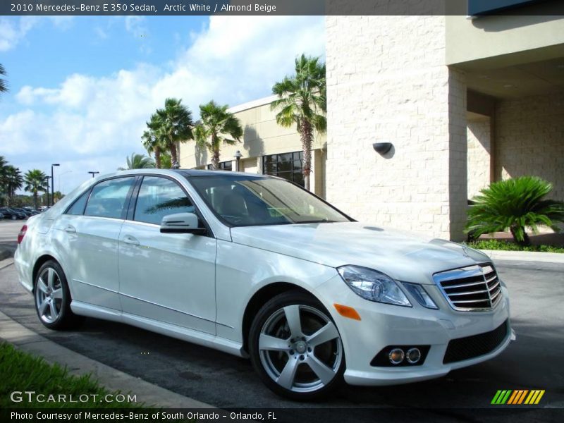 Arctic White / Almond Beige 2010 Mercedes-Benz E 350 Sedan