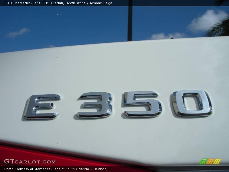 Arctic White / Almond Beige 2010 Mercedes-Benz E 350 Sedan