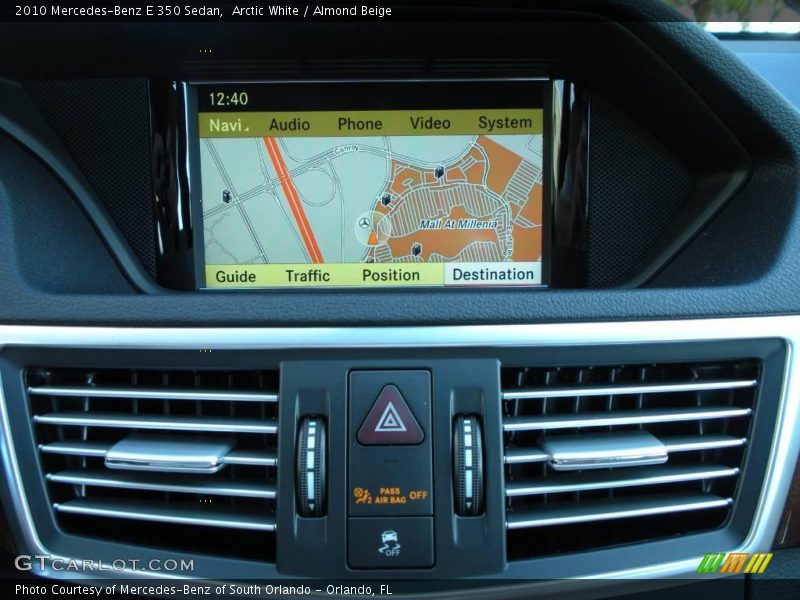 Arctic White / Almond Beige 2010 Mercedes-Benz E 350 Sedan
