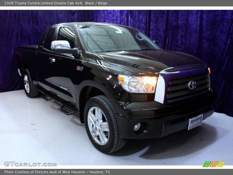 Black / Beige 2008 Toyota Tundra Limited Double Cab 4x4