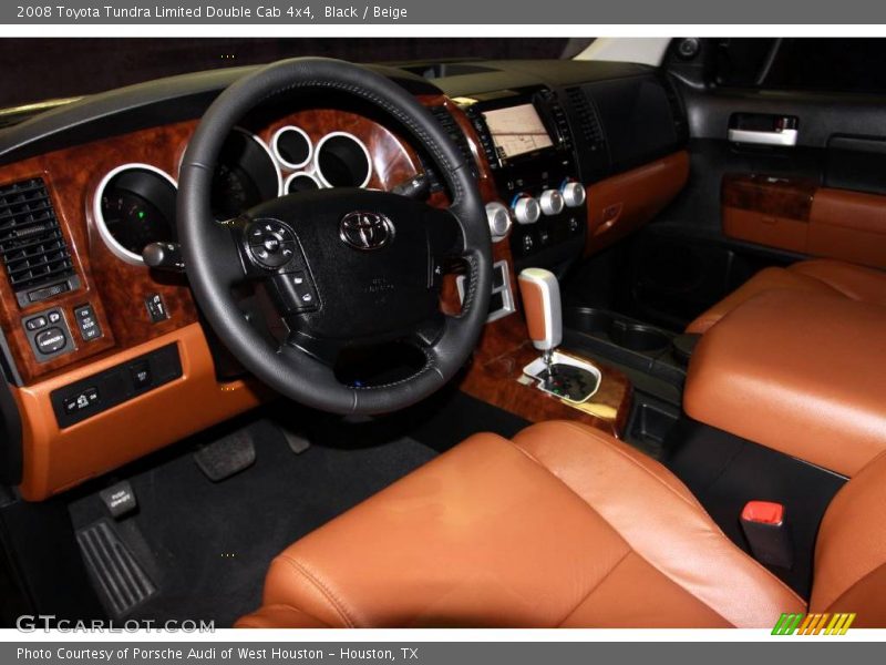Black / Beige 2008 Toyota Tundra Limited Double Cab 4x4