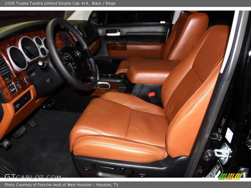 Black / Beige 2008 Toyota Tundra Limited Double Cab 4x4