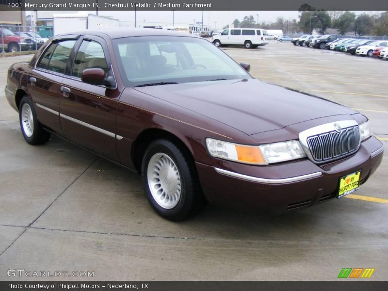 Chestnut Metallic / Medium Parchment 2001 Mercury Grand Marquis LS