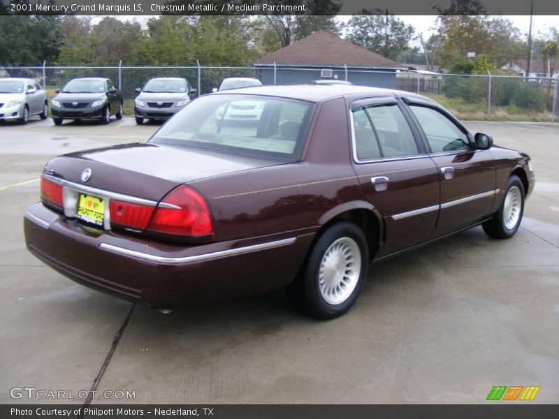 Chestnut Metallic / Medium Parchment 2001 Mercury Grand Marquis LS