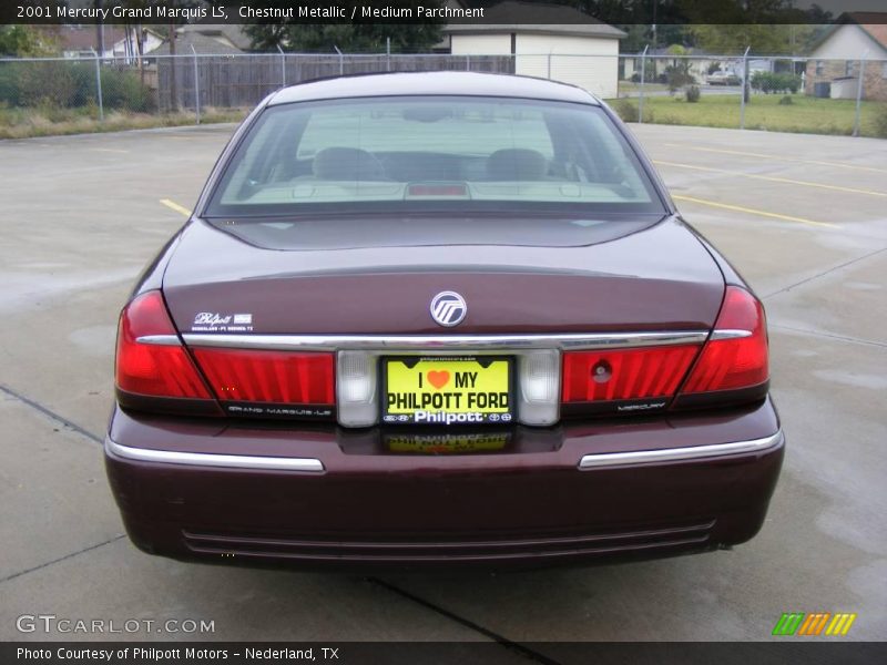 Chestnut Metallic / Medium Parchment 2001 Mercury Grand Marquis LS