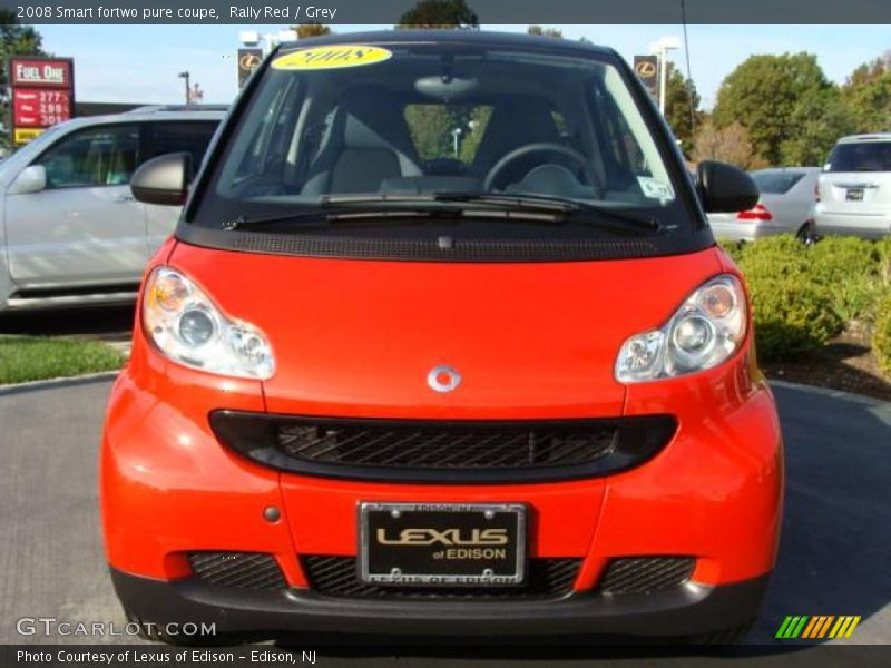 Rally Red / Grey 2008 Smart fortwo pure coupe