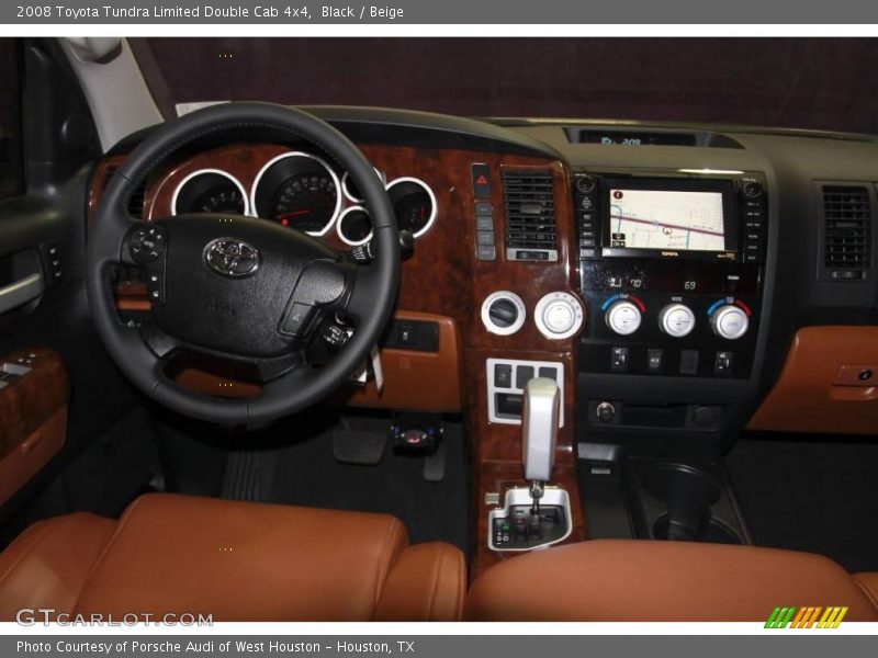Black / Beige 2008 Toyota Tundra Limited Double Cab 4x4