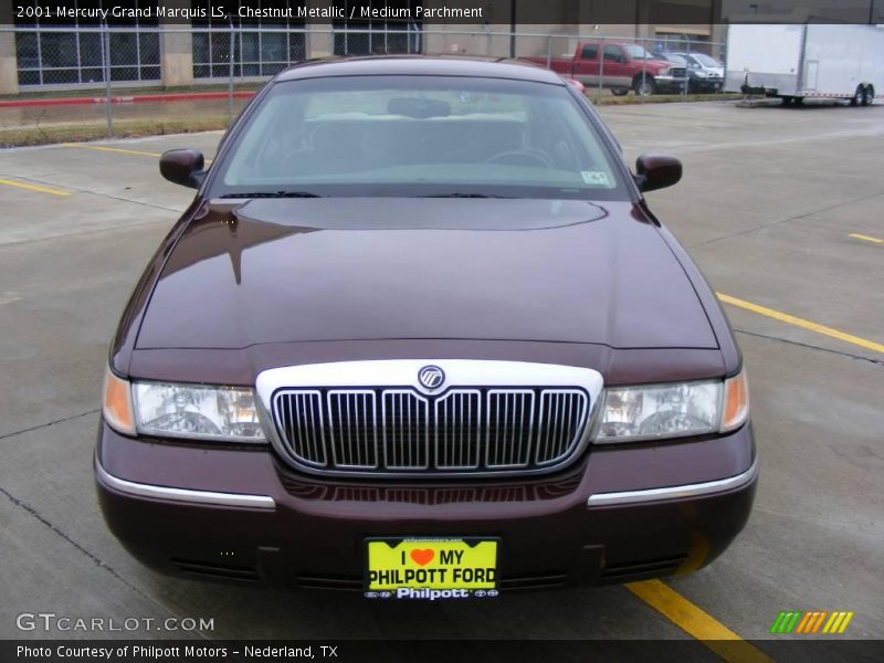 Chestnut Metallic / Medium Parchment 2001 Mercury Grand Marquis LS