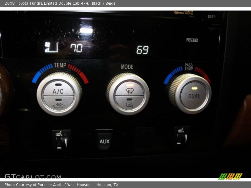 Black / Beige 2008 Toyota Tundra Limited Double Cab 4x4