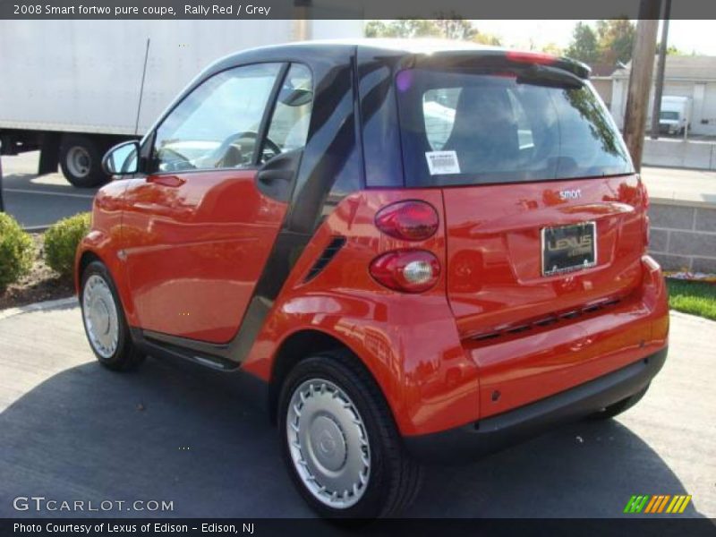 Rally Red / Grey 2008 Smart fortwo pure coupe