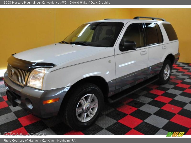 Oxford White / Dark Graphite 2003 Mercury Mountaineer Convenience AWD