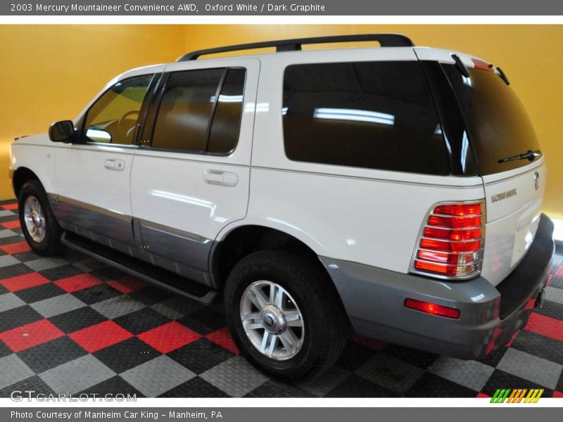 Oxford White / Dark Graphite 2003 Mercury Mountaineer Convenience AWD