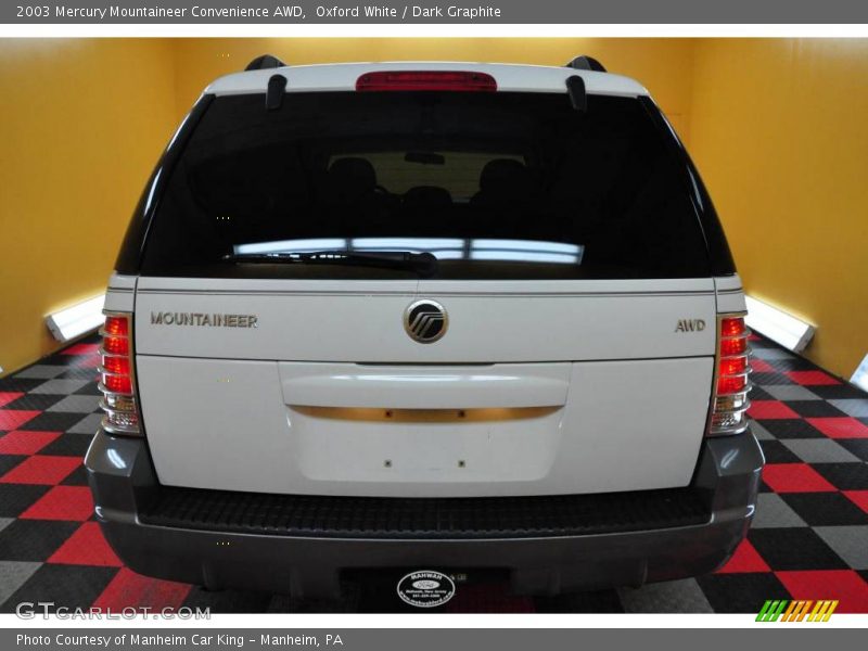 Oxford White / Dark Graphite 2003 Mercury Mountaineer Convenience AWD