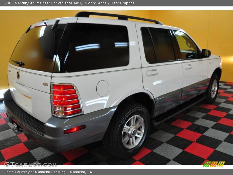 Oxford White / Dark Graphite 2003 Mercury Mountaineer Convenience AWD