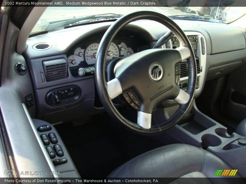 Medium Wedgewood Blue Metallic / Dark Graphite 2002 Mercury Mountaineer AWD