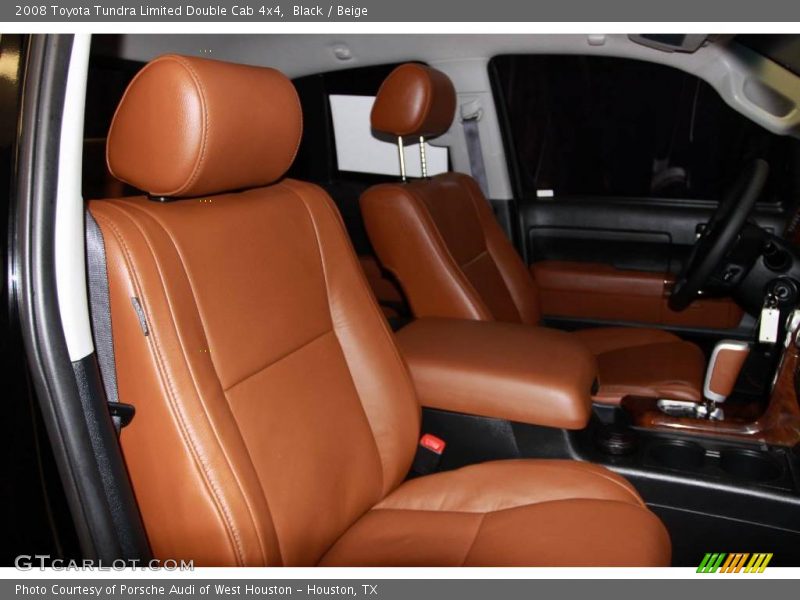 Black / Beige 2008 Toyota Tundra Limited Double Cab 4x4