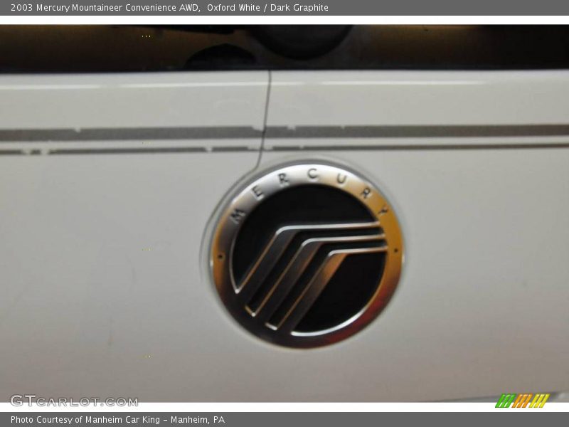 Oxford White / Dark Graphite 2003 Mercury Mountaineer Convenience AWD