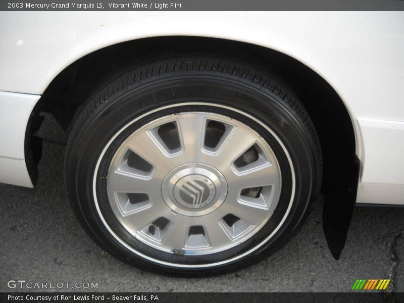 Vibrant White / Light Flint 2003 Mercury Grand Marquis LS