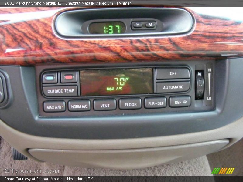 Chestnut Metallic / Medium Parchment 2001 Mercury Grand Marquis LS