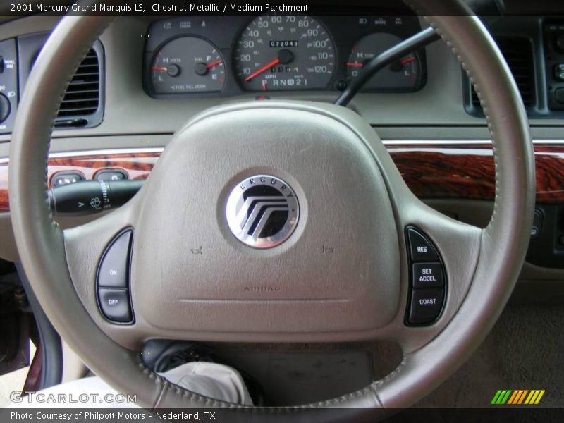 Chestnut Metallic / Medium Parchment 2001 Mercury Grand Marquis LS