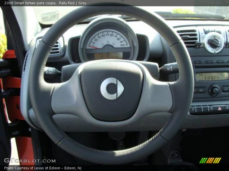 Rally Red / Grey 2008 Smart fortwo pure coupe