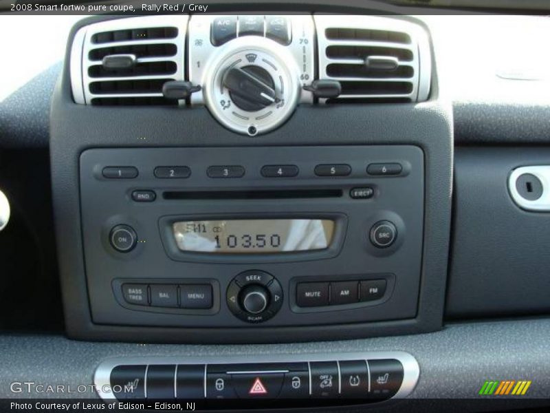 Rally Red / Grey 2008 Smart fortwo pure coupe