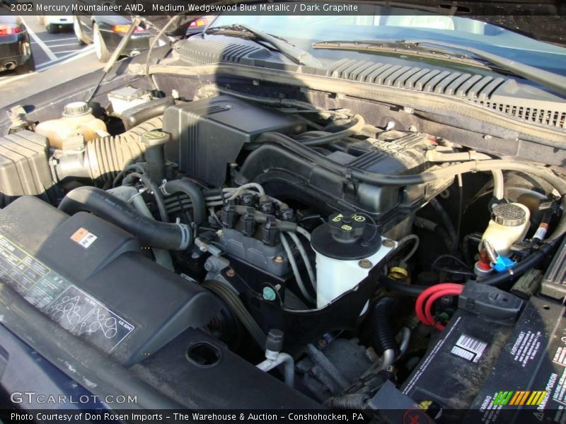 Medium Wedgewood Blue Metallic / Dark Graphite 2002 Mercury Mountaineer AWD