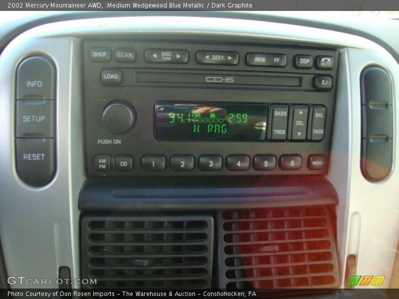 Medium Wedgewood Blue Metallic / Dark Graphite 2002 Mercury Mountaineer AWD