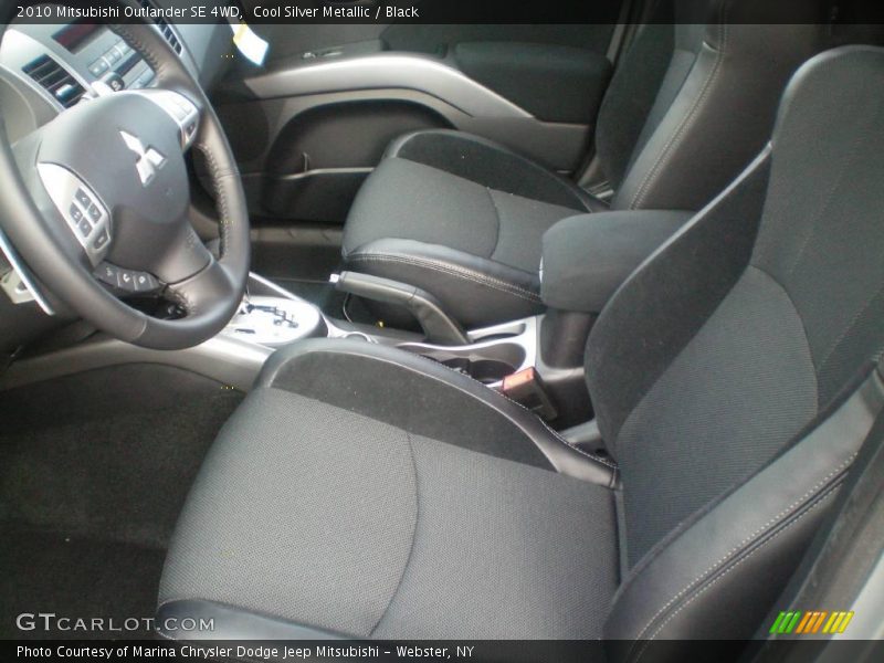 Cool Silver Metallic / Black 2010 Mitsubishi Outlander SE 4WD