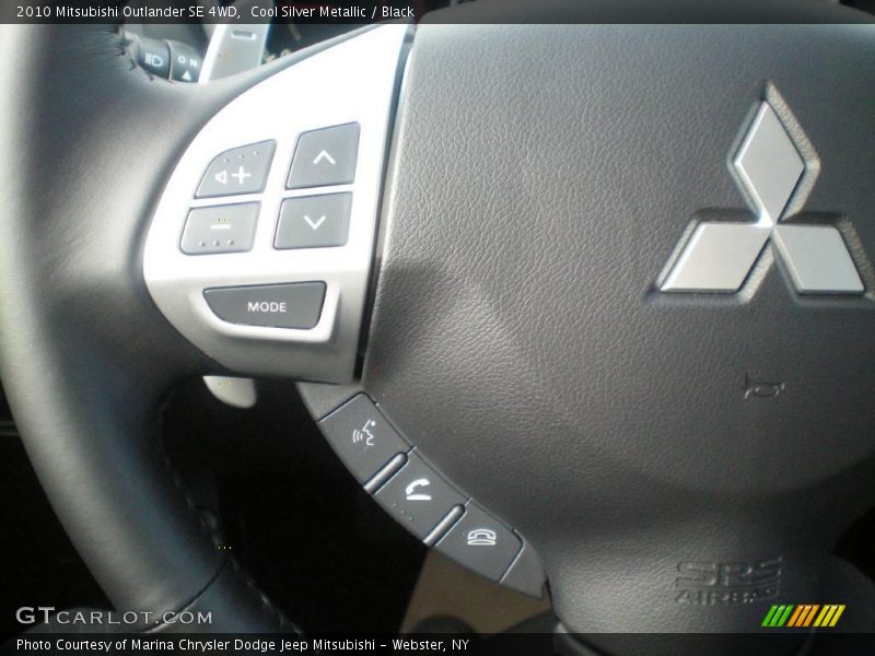 Cool Silver Metallic / Black 2010 Mitsubishi Outlander SE 4WD