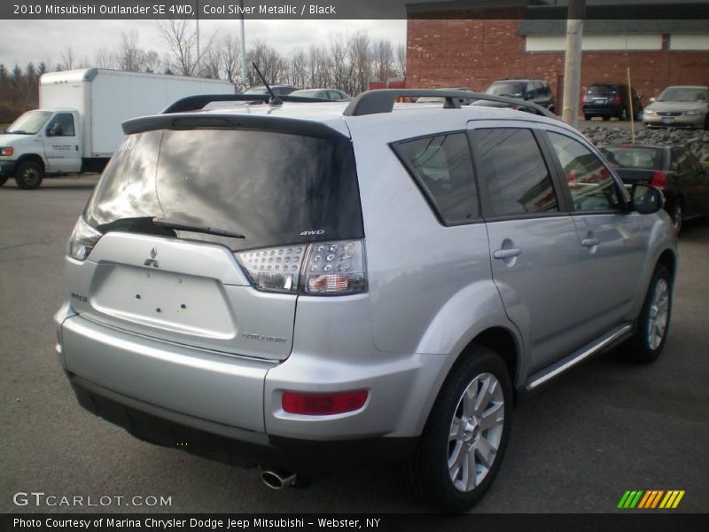 Cool Silver Metallic / Black 2010 Mitsubishi Outlander SE 4WD
