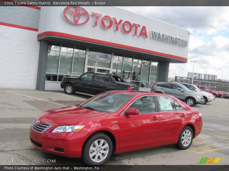 Barcelona Red Metallic / Bisque 2009 Toyota Camry Hybrid