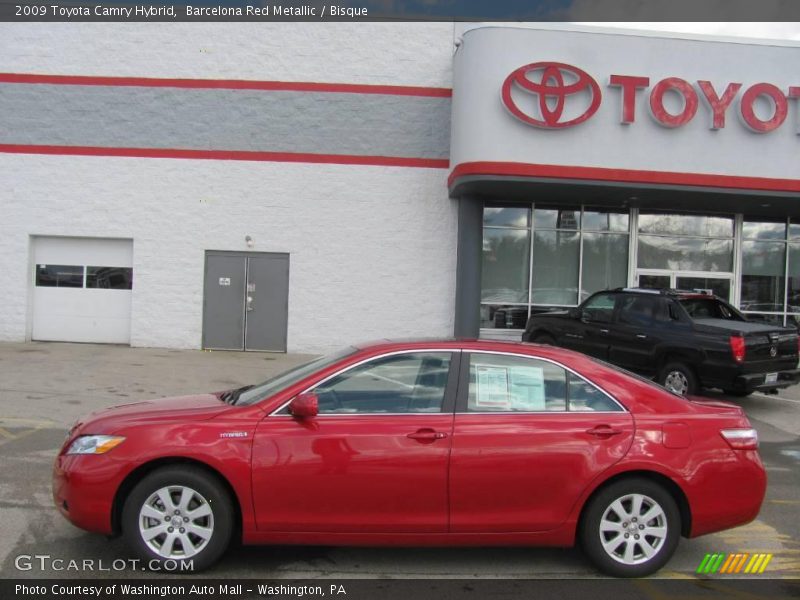 Barcelona Red Metallic / Bisque 2009 Toyota Camry Hybrid